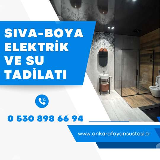Sıva-Boya-Elektrik ve Su